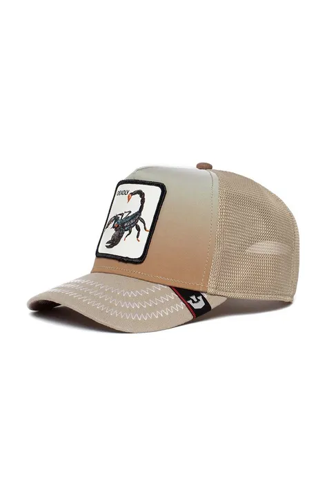Goorin Bros czapka z daszkiem kolor beżowy wzorzysta
