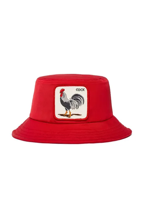 Goorin Bros kapelusz bawełniany kolor czerwony bawełniany