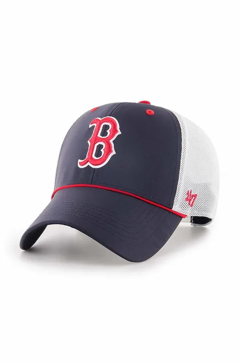 Kapa s šiltom 47brand MLB Boston Red Sox mornarsko modra barva