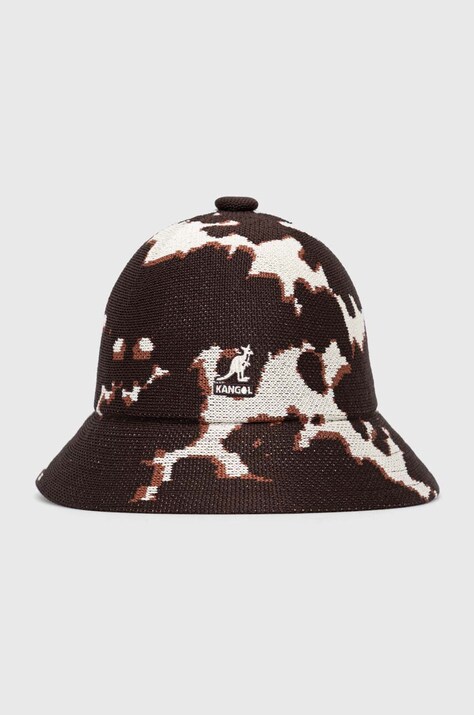 Klobouk Kangol hnědá barva