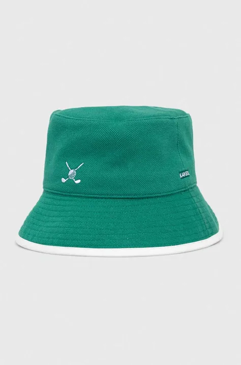 Двосторонній капелюх Kangol колір зелений