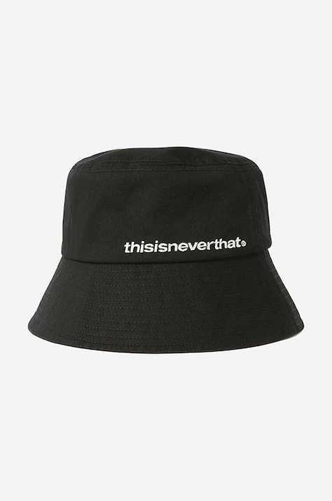 thisisneverthat cotton hat Long Bill Bucket Hat black color