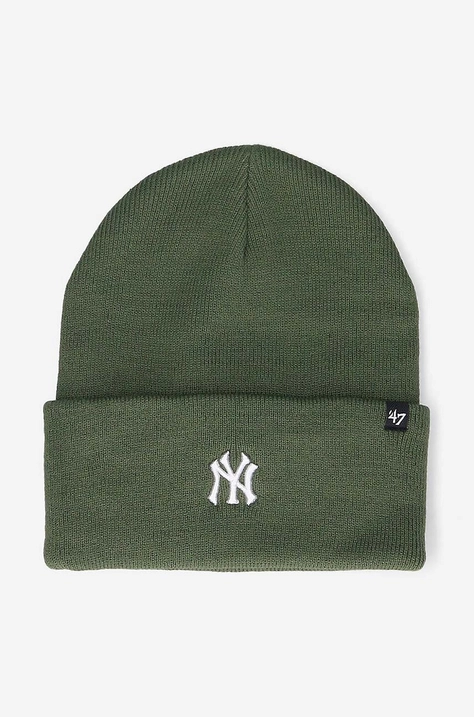 Шапка 47 brand New York Yankees Moss Base цвет зелёный