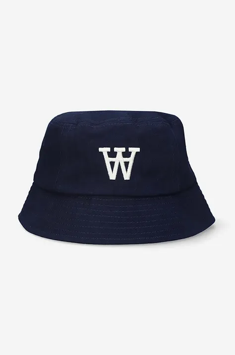 Бавовняний капелюх Wood Wood колір синій з бавовни 10230813.7083-BURGUND