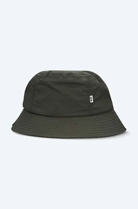 Шляпа из хлопка Wood Wood цвет зелёный хлопковый 12120807.1086-OLIVE