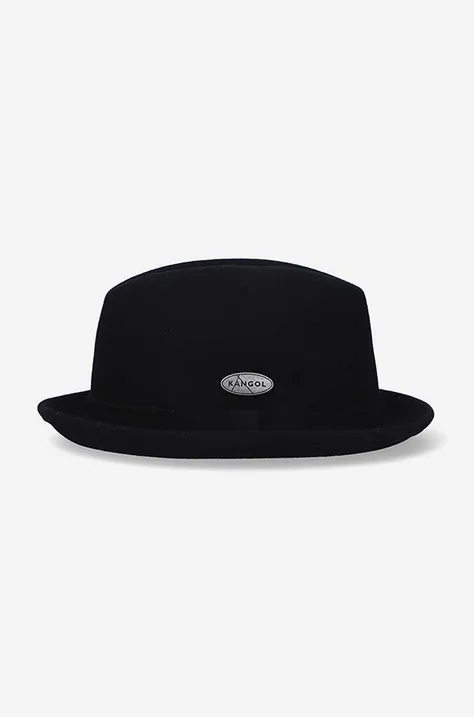 Kangol kapelusz wełniany Lite Felt Player kolor czarny wełniany 5122BC.BLACK-BLACK