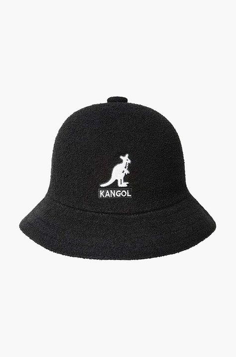 Καπέλο Kangol Big Logo Casual χρώμα: μαύρο