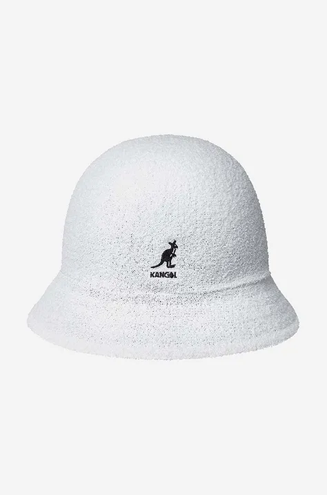 Αναστρέψιμο καπέλο Kangol χρώμα: άσπρο