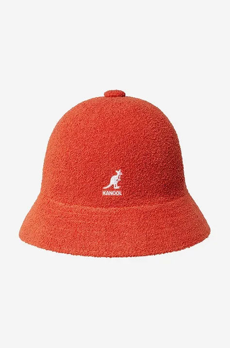 Kangol kapelusz Bermuda Casual kolor czerwony 0397BC.CHERRY-CHERR.GLOW