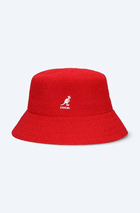 Kangol kapelusz Bermuda Bucket kolor czerwony K3050ST.SCARLET-SCARLET
