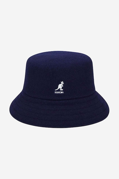 Kangol kapelusz wełniany Wool Lahinch kolor granatowy wełniany K3191ST.NAVY-NAVY