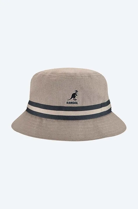 Kangol cotton hat Stripe Lahinch navy blue color
