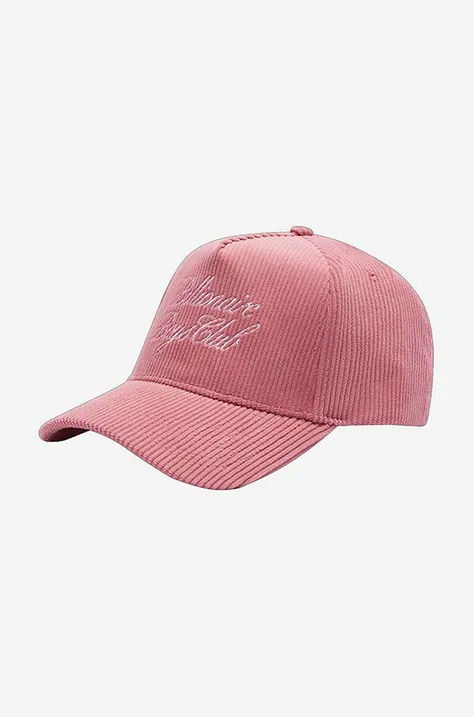 Kapa sa šiltom Billionaire Boys Club Corduroy Cap PINK boja: ružičasta, s aplikacijom, B22241-GREY