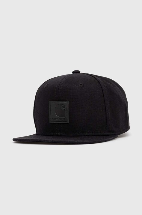 Бавовняна бейсболка Carhartt WIP Logo колір чорний однотонна I023099-BLACK