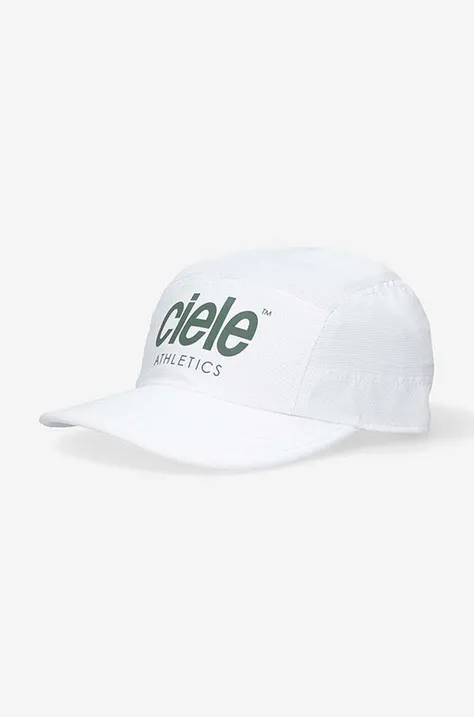 Ciele Athletics czapka z daszkiem kolor biały z nadrukiem CLGCSCSA.WH001-WH001