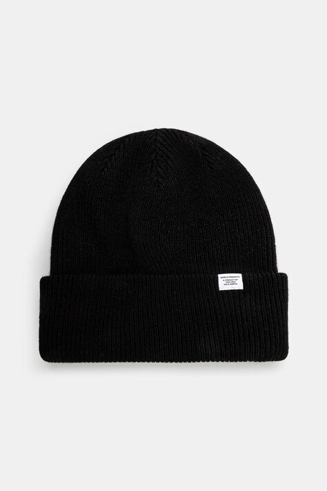 Вовняна шапка Norse Projects Czapka Norse Projects Norse Beanie N95-0569 9999 колір чорний вовна