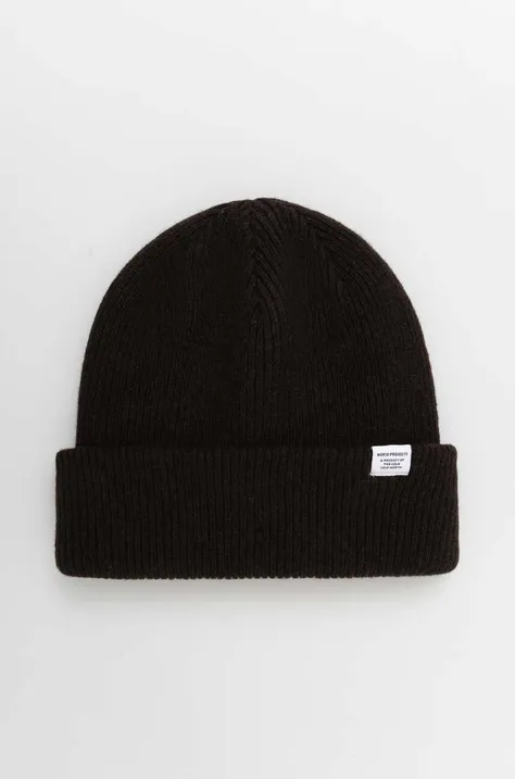 Norse Projects wool beanie Merino Lambswool Beanie brown color N95-0569 1037
