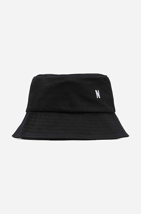 Norse Projects pălărie din bumbac culoarea negru, bumbac N80.0101.9999-9999