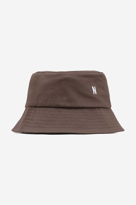 Norse Projects pălărie din bumbac culoarea maro, bumbac N80.0101.2067-2067