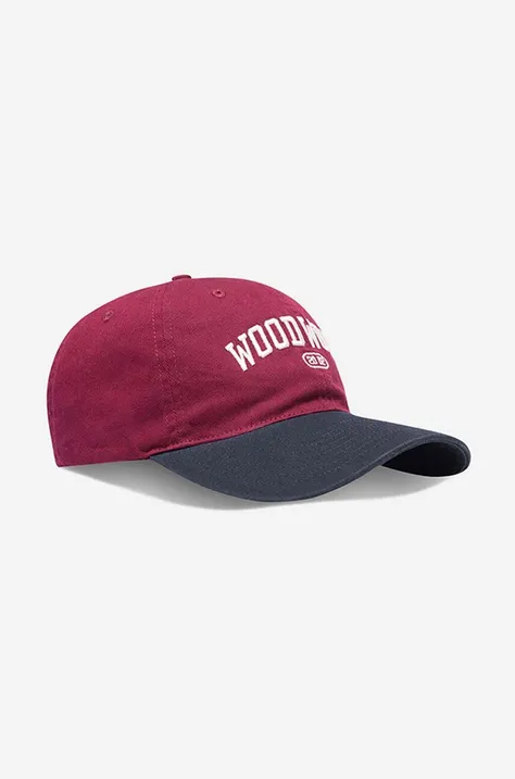 Βαμβακερό καπέλο του μπέιζμπολ Wood Wood Brian χρώμα: κόκκινο