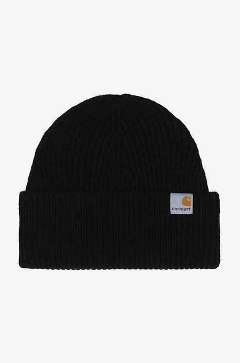 Carhartt WIP căciulă culoarea negru, din tricot gros