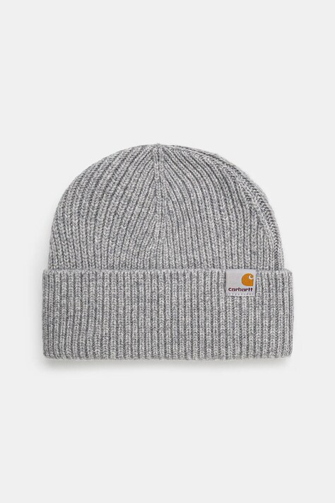 Шерстяная шапка Carhartt WIP цвет серый шерсть