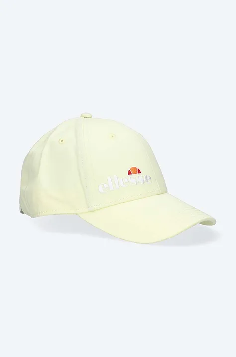 Ellesse czapka z daszkiem bawełniana Arran Cap kolor żółty z aplikacją SAJA1931-ZOLTY