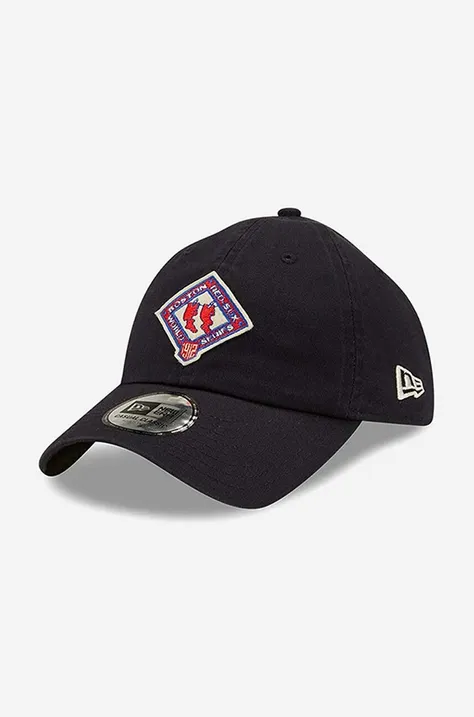 New Era czapka z daszkiem bawełniana kolor czarny z aplikacją 60222287-CZARNY