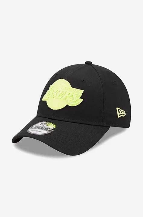 New Era czapka z daszkiem kolor czarny z aplikacją 60240462-CZARNY