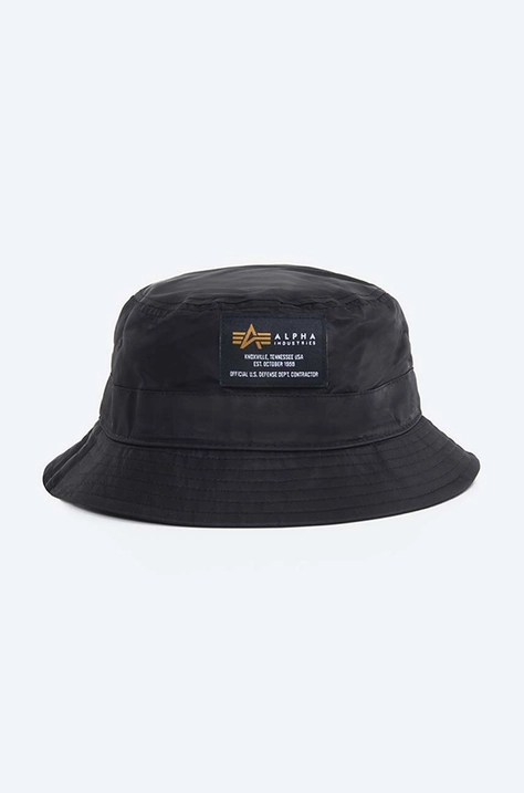 Βαμβακερό καπέλο Alpha Industries VLC Cap χρώμα: μαύρο