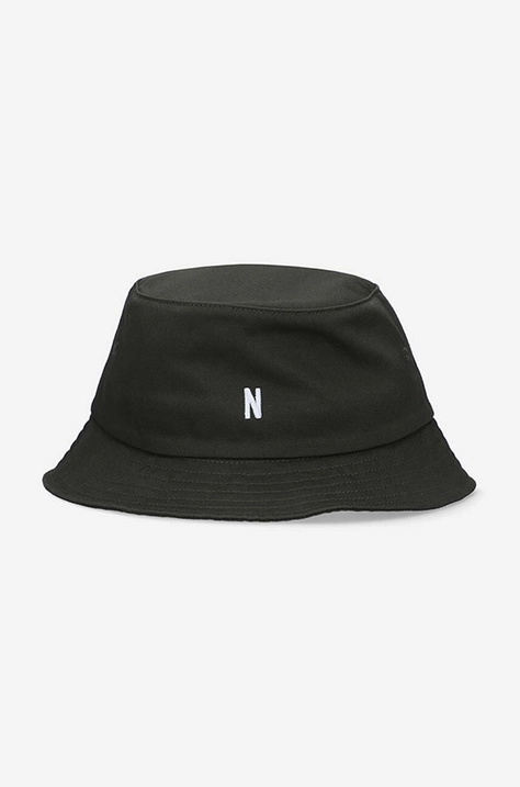 Norse Projects cotton hat brown color