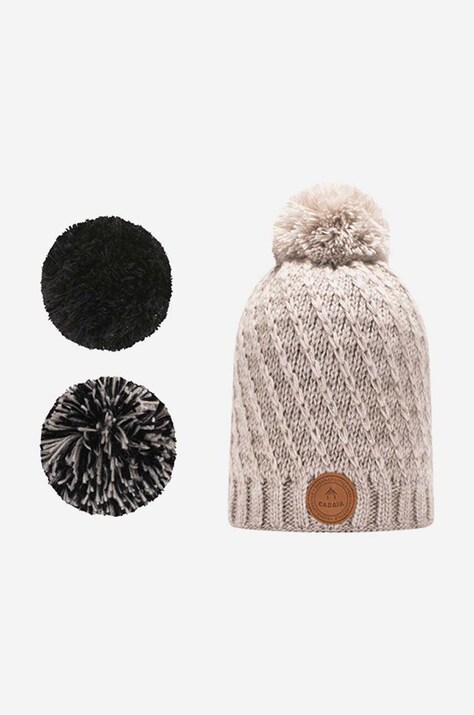 Cabaia czapka Timeless kolor beżowy