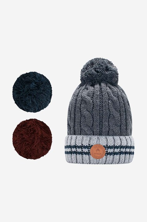 Шапка Cabaia Creamy Gin цвет серый из толстого трикотажа