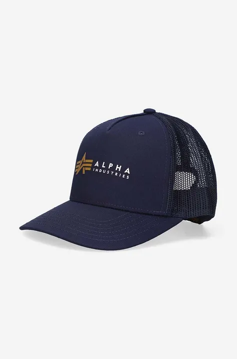 Καπέλο Alpha Industries χρώμα: ναυτικό μπλε