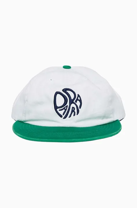 by Parra șapcă de baseball din bumbac Circle Tweak culoarea alb, cu model 49365.OFFWHITE-OFF.WHITE