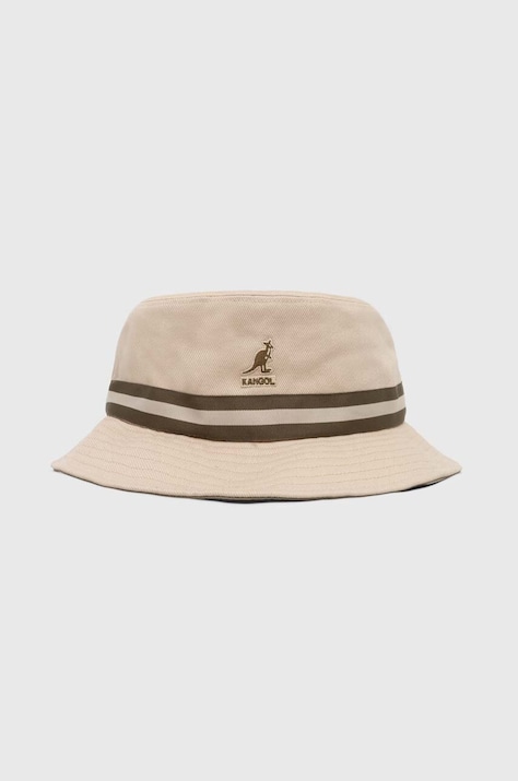 Kangol pălărie din bumbac Lahinch culoarea bej, bumbac K4012SP-BEIGE