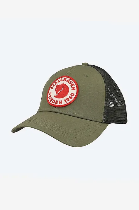 Fjallraven czapka z daszkiem kolor zielony F78138.620-620