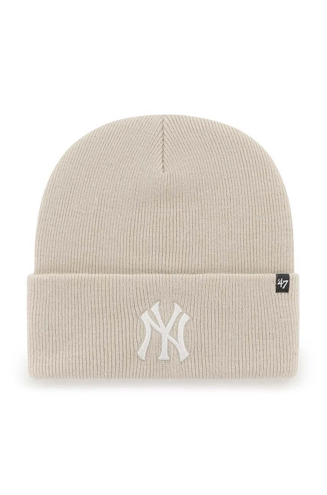 47brand czapka MLB New York Yankees kolor beżowy