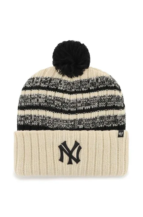 47brand czapka MLB New York Yankees kolor beżowy