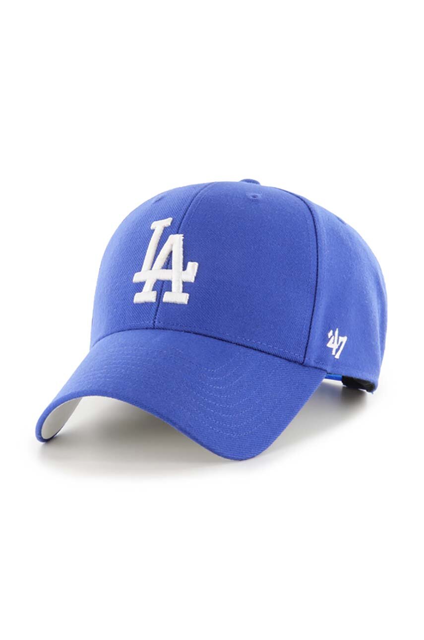 47brand sapka gyapjúkeverékből MLB Los Angeles Dodgers nyomott mintás