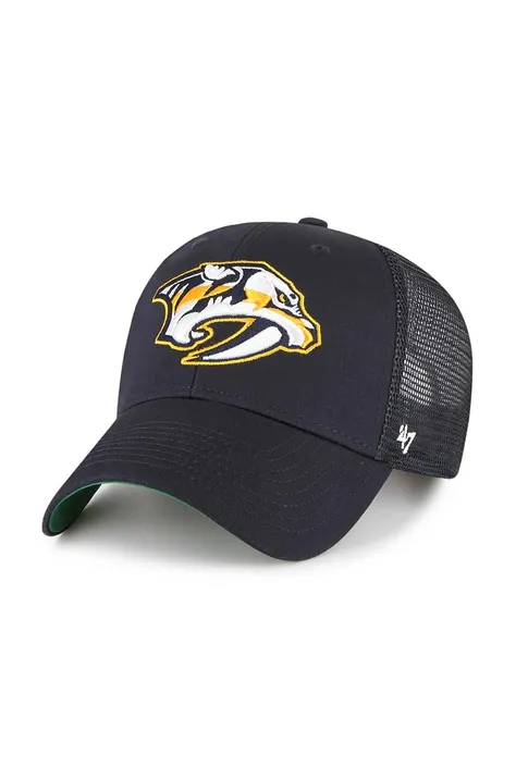 47 brand czapka z daszkiem NHL Nashville Predators kolor granatowy z aplikacją  H-BRANS30CTP-NY