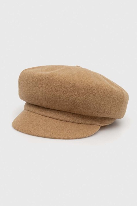 Шерстяное кепи Kangol цвет бежевый шерсть