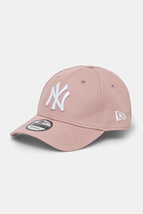 New Era șapcă de baseball din bumbac culoarea roz, cu imprimeu, NEW YORK YANKEES