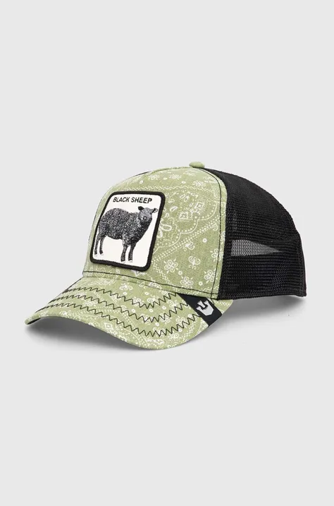 Goorin Bros cappello con visiera in misto lino Parade colore verde 101-0947