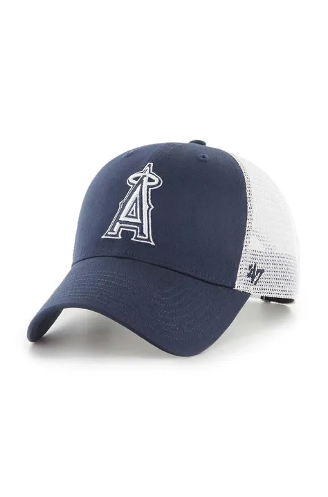 47 brand czapka z daszkiem MLB LA Angels kolor granatowy z aplikacją B-BLMSH04GWP-NY