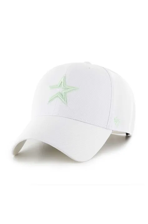 47 brand sapca MLB Houston Astros culoarea alb, cu imprimeu, BCPTN-MVPSP10WBP-WH00