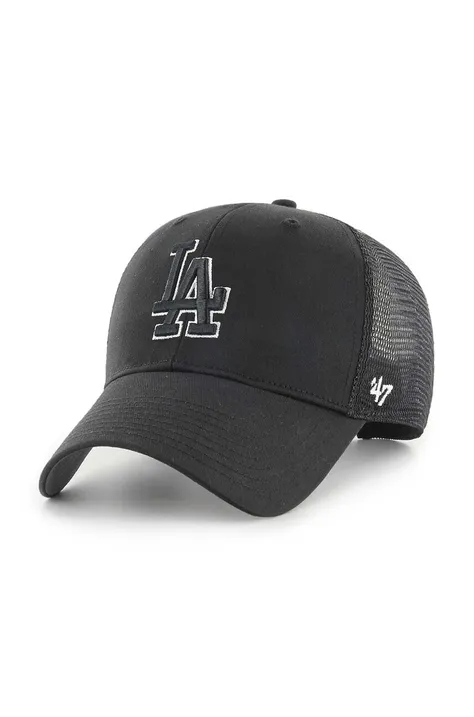 Кепка 47 brand MLB Los Angeles Dodgers цвет чёрный с аппликацией B-BRANS12CTP-BKN