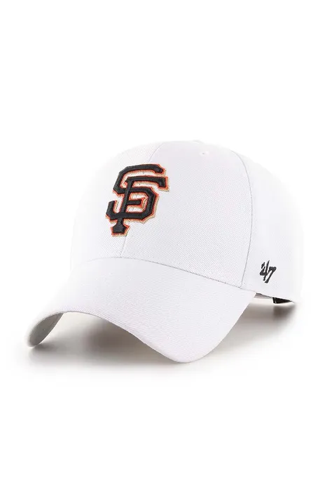 Kšiltovka 47 brand MLB San Francisco Giants bílá barva, s aplikací, B-MVP22WBV-WH