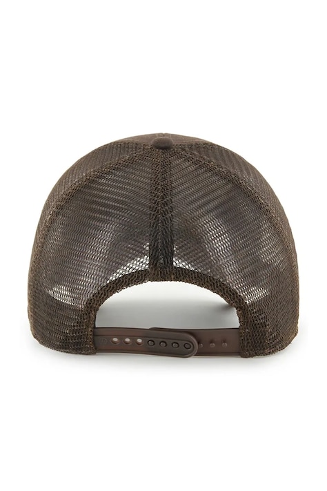 47 brand Czapka z daszkiem z bawełną MLB New York Yankees brązowa B-BRANS17CTP-BW