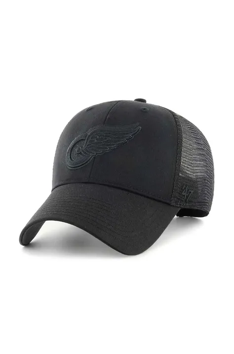 Καπέλο 47 brand NHL Detroit Red Wings χρώμα: μαύρο, H-BRANS05CTP-BK